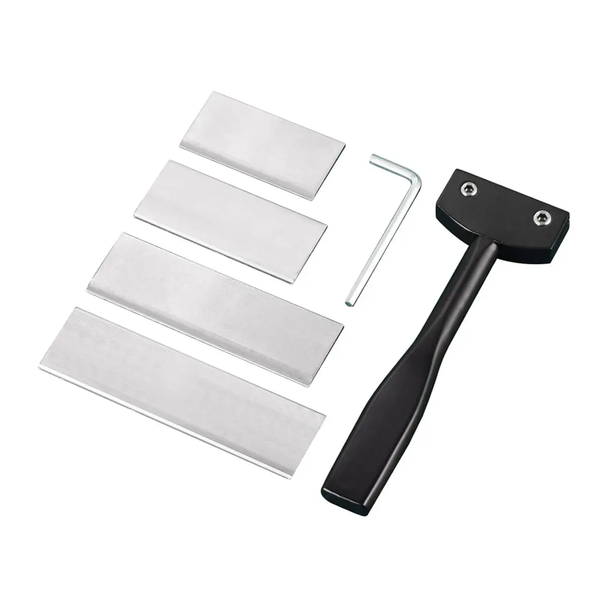 DT38 Professional Carbon Steel Leather Knife, Long-Lasting Crafting Tool with Reasonable Bevel for Home Leatherworking