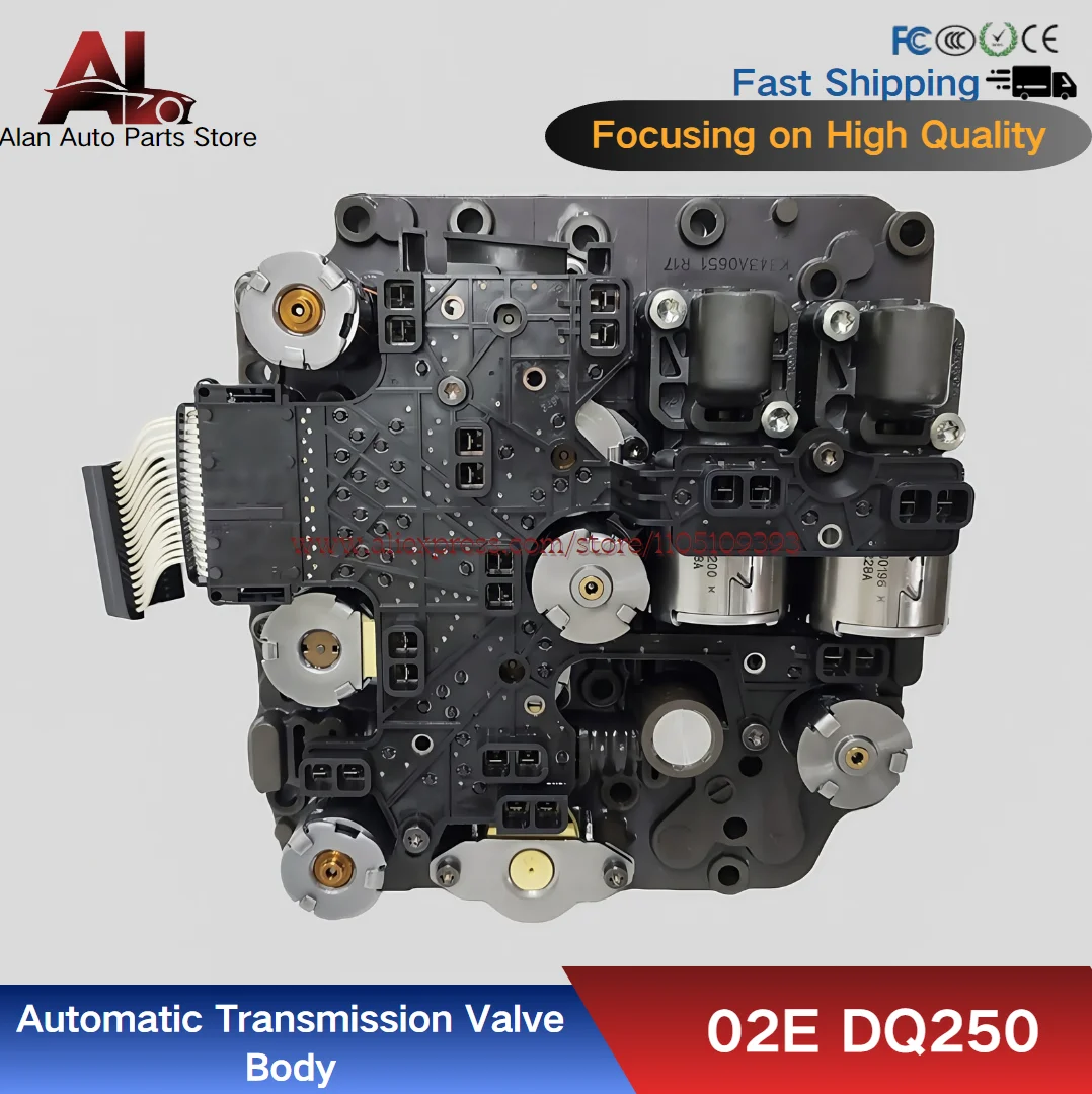 02E DQ250 6 Speed DSG Transmission Valve Body with Wire Plate for VW Audi Skoda Seat