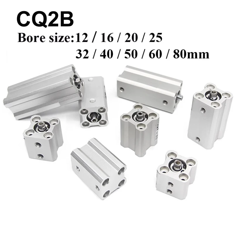 

CQ2B small pneumatic thin cylinder CDQ2B12/16/20/25/32/40/50/63/80X100X10D