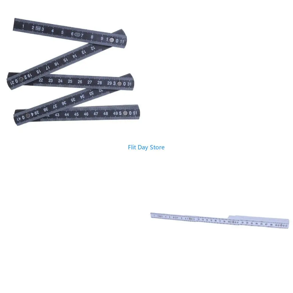 F92C robusts 1 Meter Foldable Ruler Convenient Measure for Construction & Education