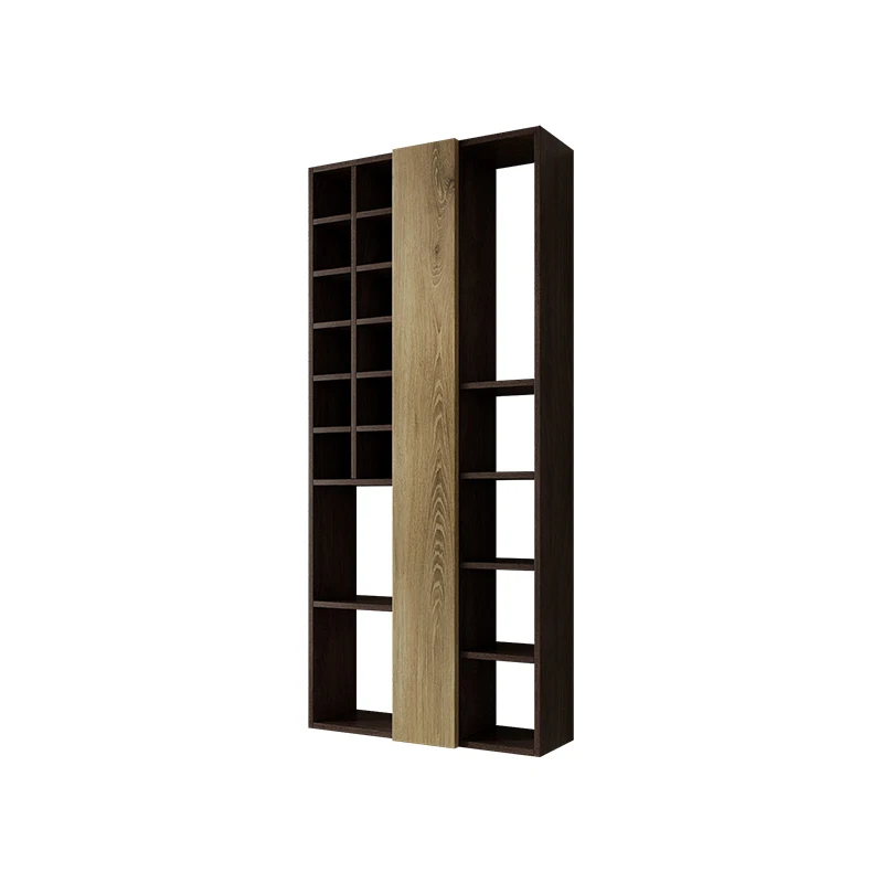 

The solid wood Duobao Pavilion wall mounted tea display cabinet features a Bo Gu rack on the wall, and a hidden storage space