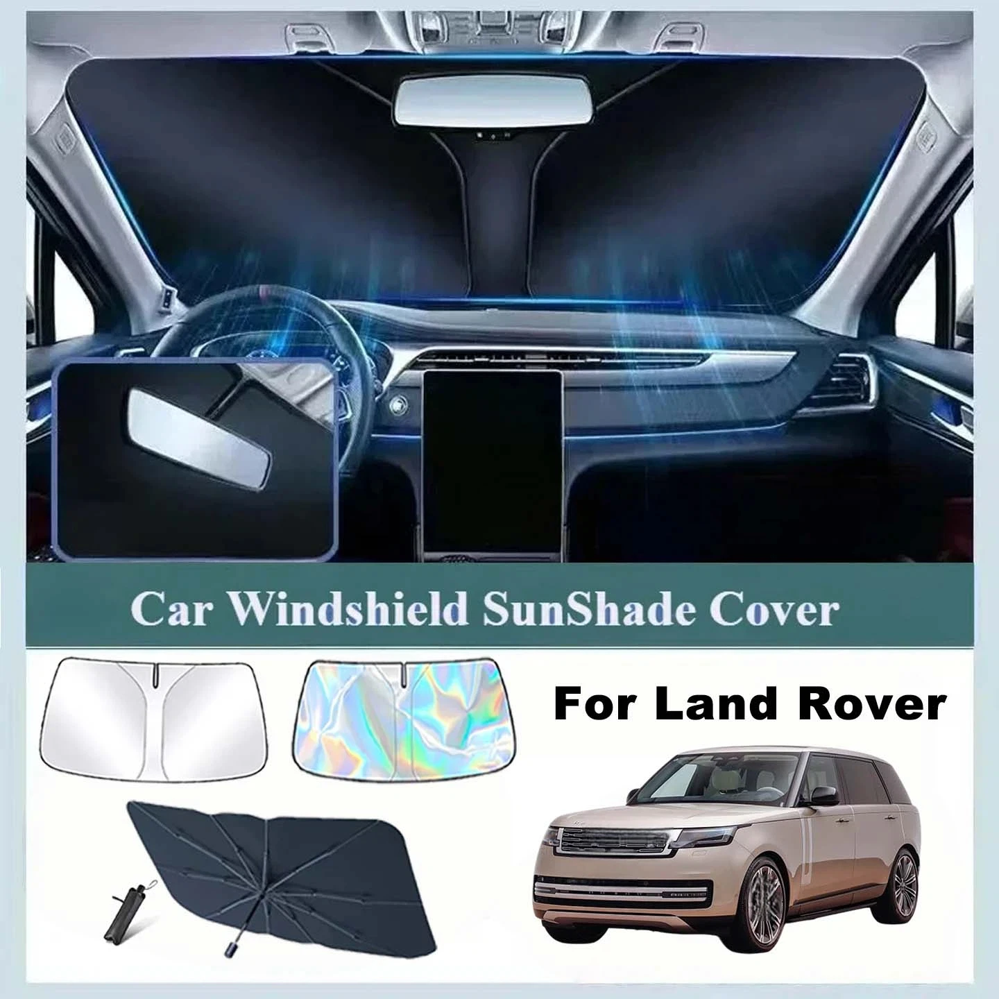 Car Windshield Sun Shade for Land Rover Range Rover L322 L405 2 3 4 2008-2024 Reflector Sunshade Offers Protection Accessories