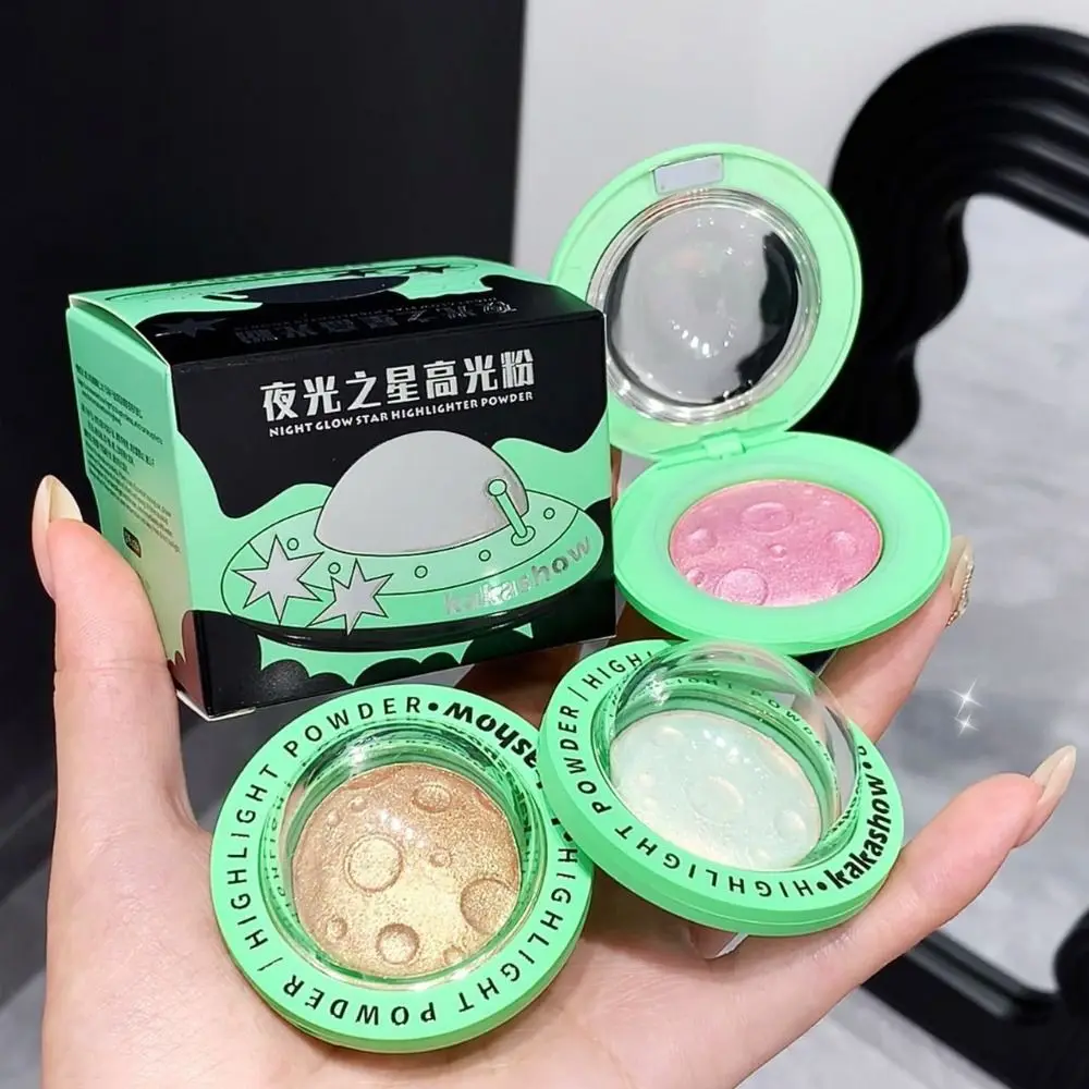 Face Shimmer Highlighter Palette Multicolor Blush Makeup Color Shifting Eyeshadow Glitter Holographic Rainbow Color