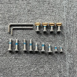 Universal Hydrofoil Accessories, US Plate, 4 Hole Screws, 316 Stainless Steel Hardware, Waterplay Surfing Foil
