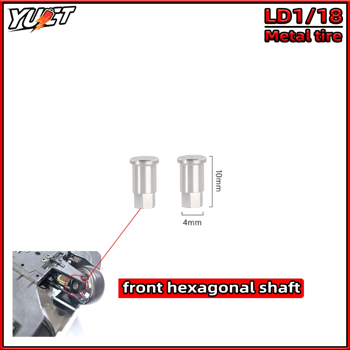LD1899 1898 1801 1802 1803 1804 Metal Rally Tire 4pcs 32mm Metal Drift Tire For 1/18 LDRC Car Upgrade Parts