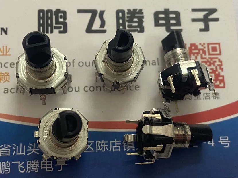 5PCS/lot  Japan EC12D1564404 encoder with push button switch 30 bit 15 pulse potentiometer shaft length 12 EC12 series encoder