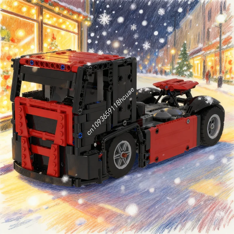 

680pcs MOC MAN Racing Truck Cars Model Building Blocks Construction Christmas Gifts DIY Toys Creative Idea Brick Education Kids