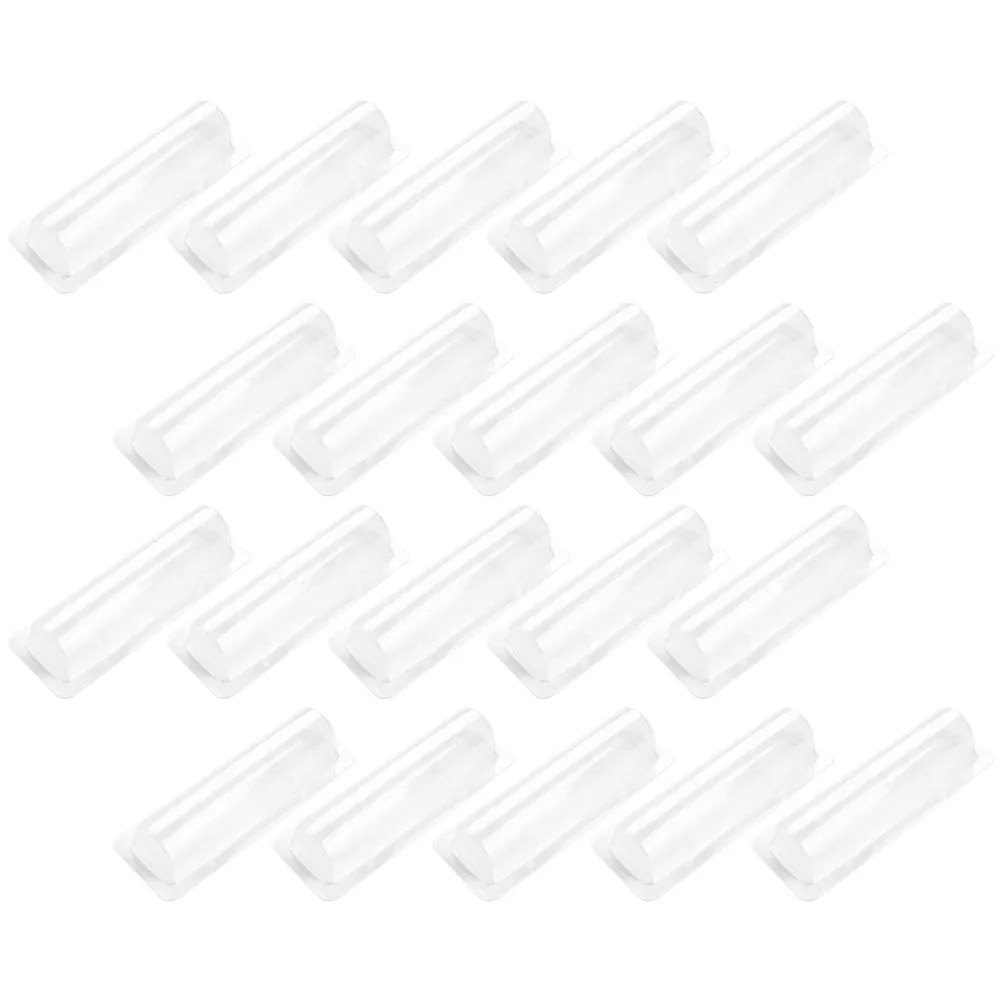 

60pcs Plastic Card Box Transparent DIY Lip Balm Containers Clear Cash Pouches Storage Gloss Holder Craft Gifts