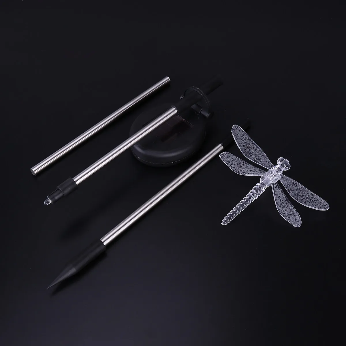 

Solar LED Pathway Lights Dragonfly Stake Lamp Changing Decorative Garden Outdoor Lawn Patio Yard Lighting