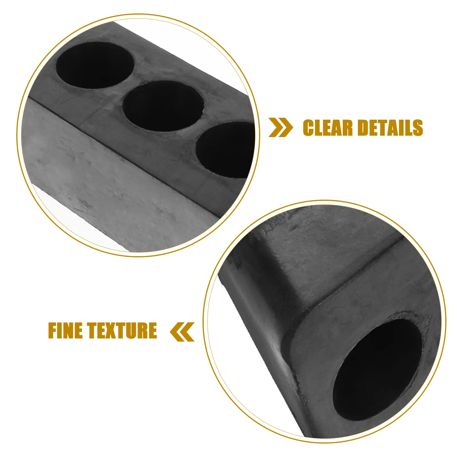 Rubber Rear Truck Bumper Block Shock Absorbing Stopper Easy Installation Trailer Protector Guard Bumper Block Truck Stoppers