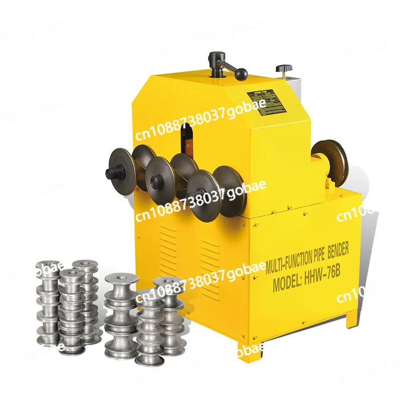 Rolling 360 Degrees Hydraulic Pipe Bender Electric Bending Machine 76B All-Inclusive.Bendable Round Tube and Square Tube Bending