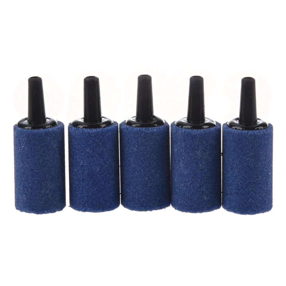 KSOL SODIAL(R) 5 Pcs Cylinder Bubble Air Stones Blue For Aquarium Fish Tank