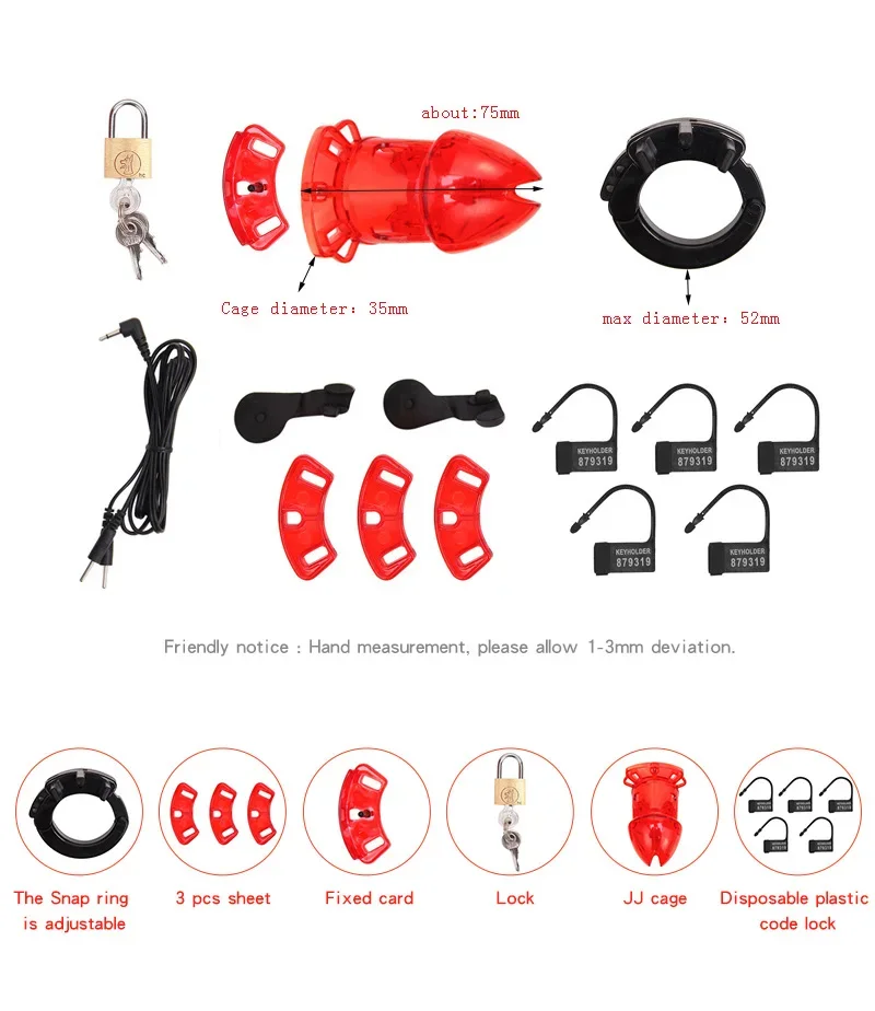 Electro Stimulate Horse Eye Stick Electric Shock Chastity Cage Taser Urethral Sounding Plug E-Stim Penis Ring Men Masturbate Toy