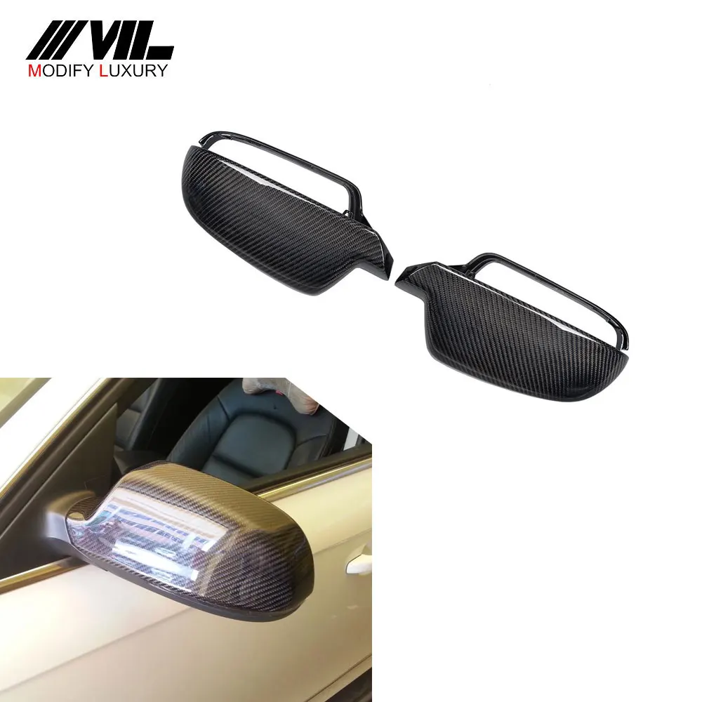 

For The side door mirror covers of the A4 B9 A5 car have been replaced with Audi A4 A5 10UP in the car carbon competition