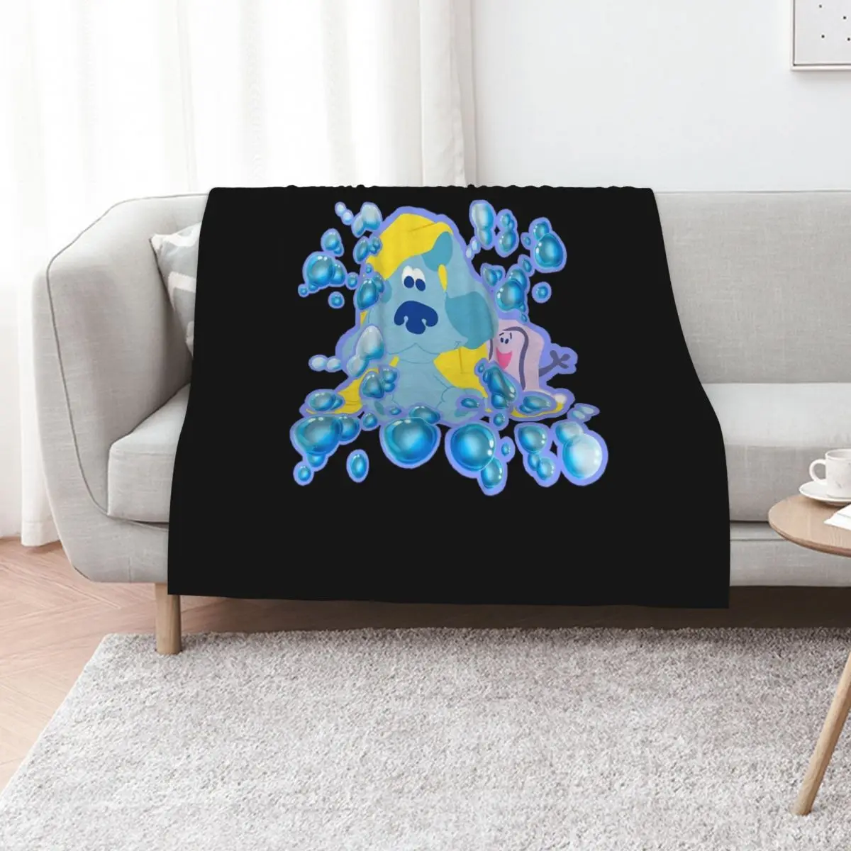 

Blues clues bubble bath Throw Blanket Designers Softest anime Kid'S Blankets
