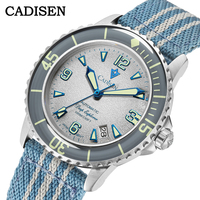 CADISEN Men'S Mechanical Watch Imported Nh35 Movement Business Casual Waterproof Men'S Watch