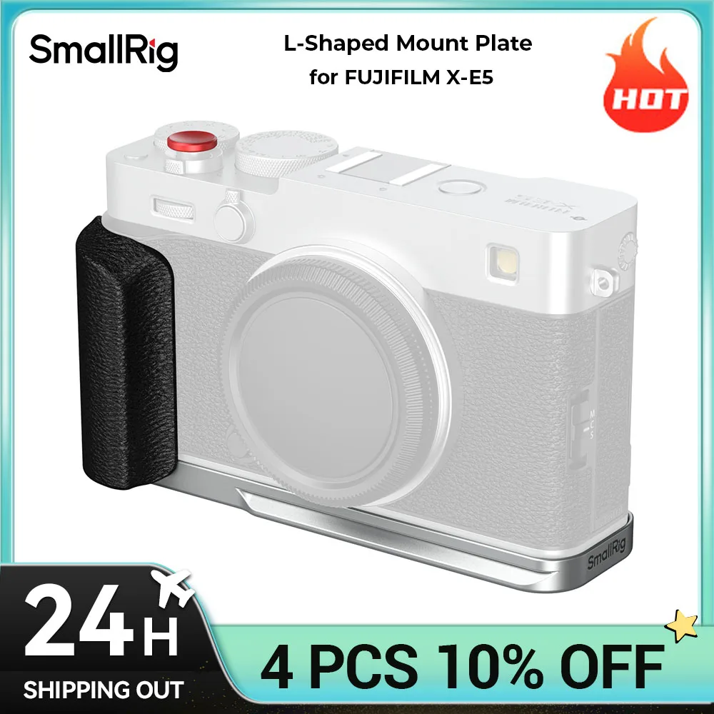 Cage de caméra SmallRig X-E5, plaque de montage en forme de L avec poignée en Silicone pour FUJIFILM X-E5 avec plaque à dégagement rapide Arca-Swiss Cage de caméra SmallRig X-E5, plaque de montage en forme de L avec poignée en Silicone pour FUJIFILM X-E5 avec plaque à dégagement rapide Arca-Swiss