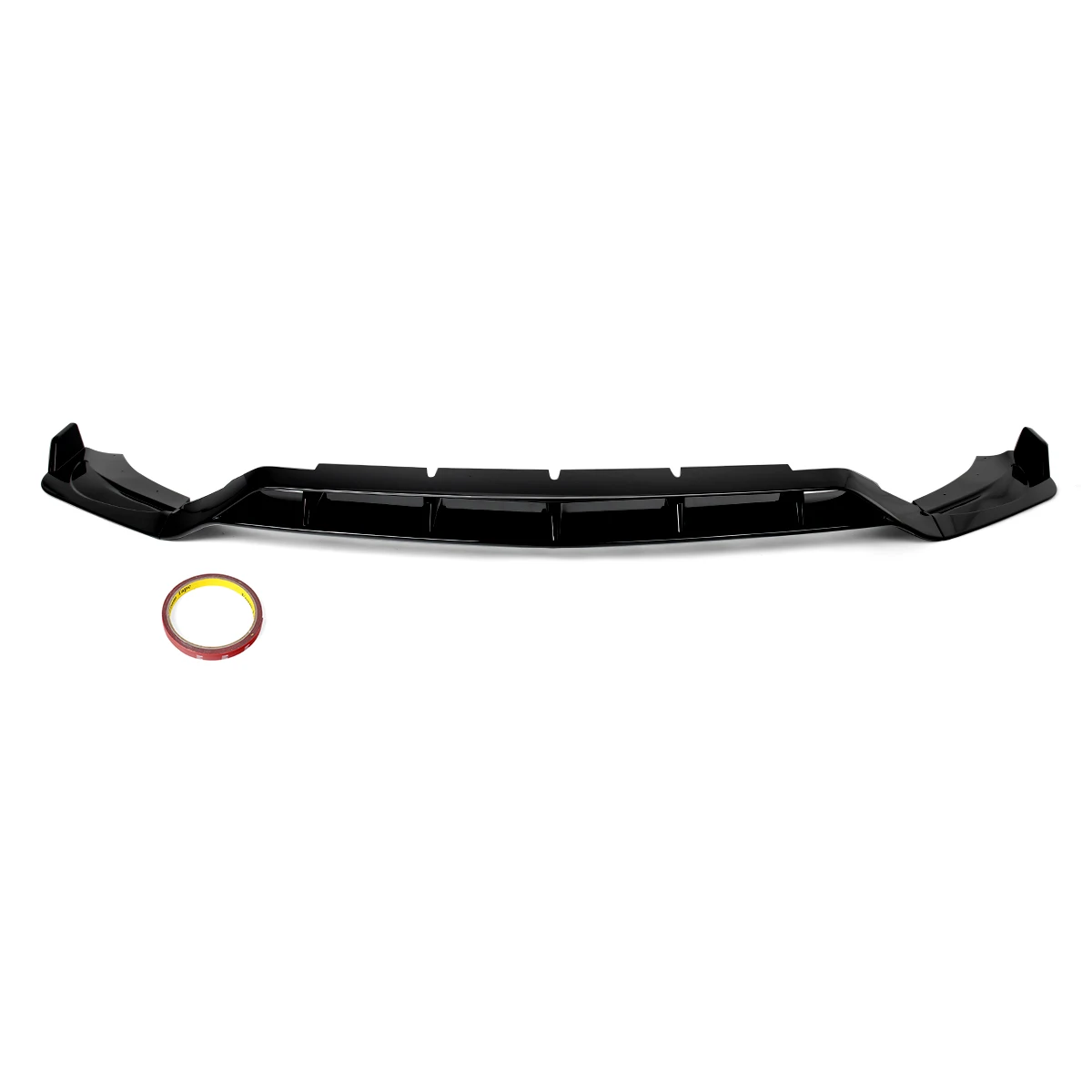 Magickit C63 Style Front Splitter Lip for Mercedes Benz C Class W206 S206 C200 C260 C300 C43 AMG 2022 2023 2024 Glossy Black