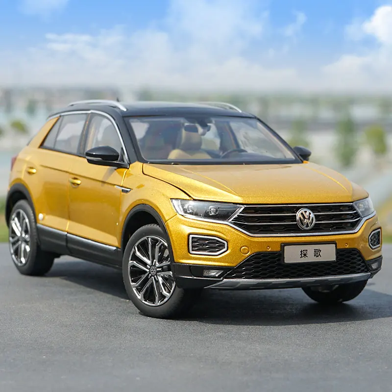 دييكاست 1/18 مقياس VW T-ROC سبيكة سيارة نموذج T-ROC 280STI 2018 لعب المركبات لعب للأولاد هدية الصندوق الأصلي