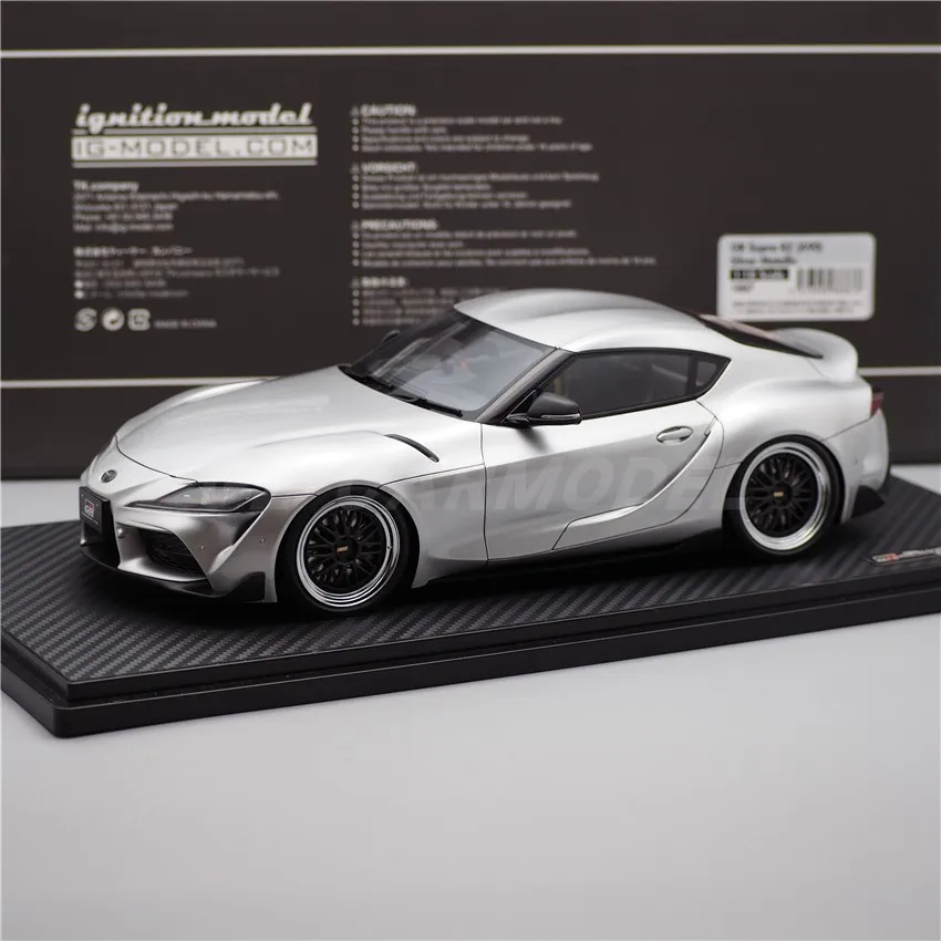

IG 1:18 GR Supra RZ A90 Silver Metallic Simulation Limited Edition Resin Metal Static Car Model Toy Gift