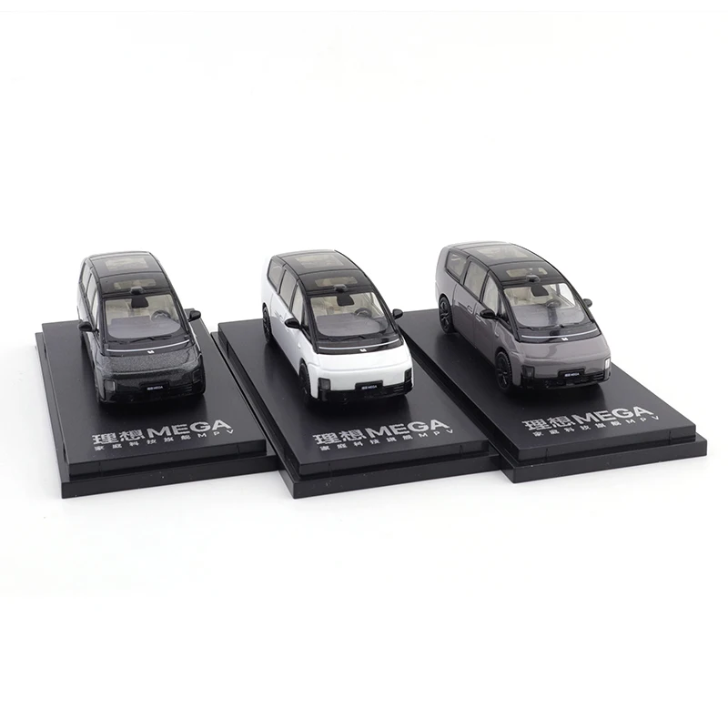 Li Auto MEGA 1/64 Car Alloy Motor Vehicle Diecast Metal Model Kids Toys for Boys Friends Gifts Collect Ornaments