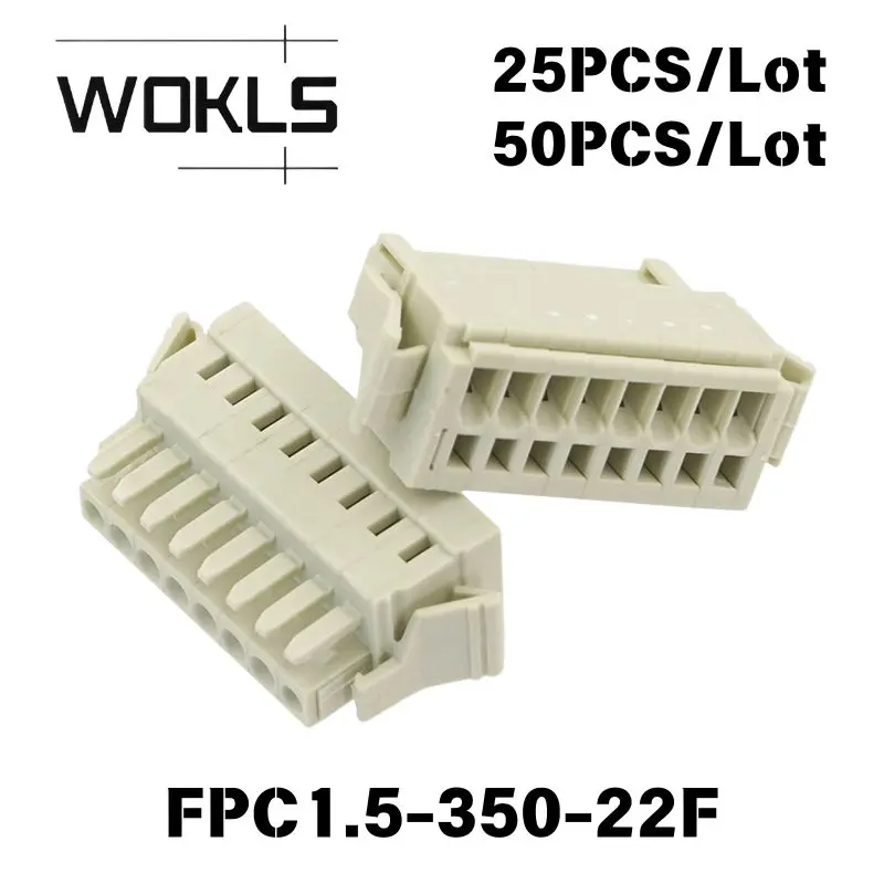 25/50PCS 8EDGKG MCS Cage Clamp Multi-purpose Plug-in Separable Mating Terminal Block PCB Electrical Wiring Connector