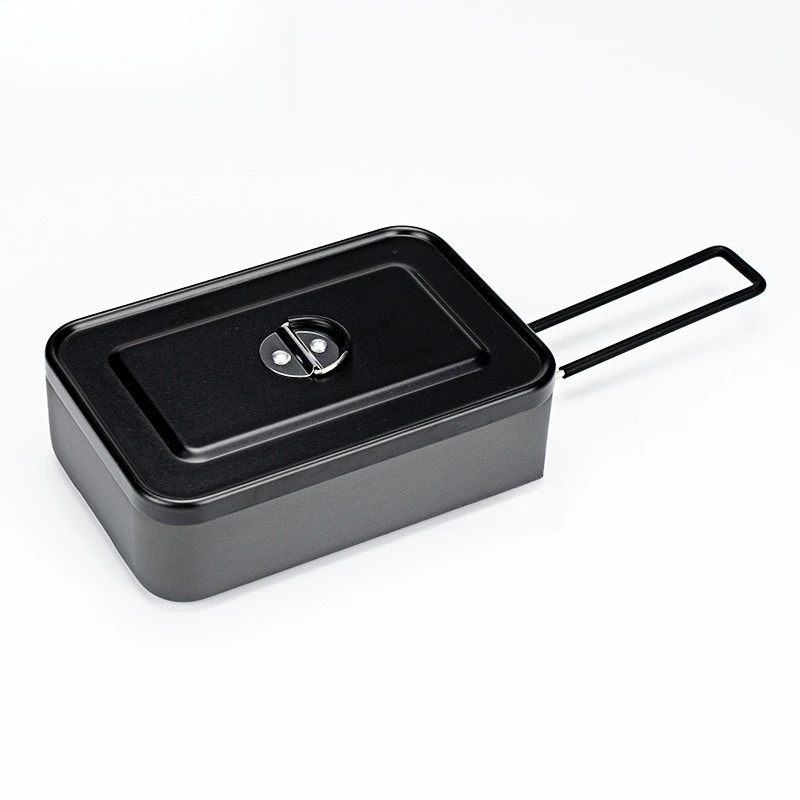 

Outdoor aluminum alloy lunch box tableware, camping, anti-scalding, multi-functional portable lunch box