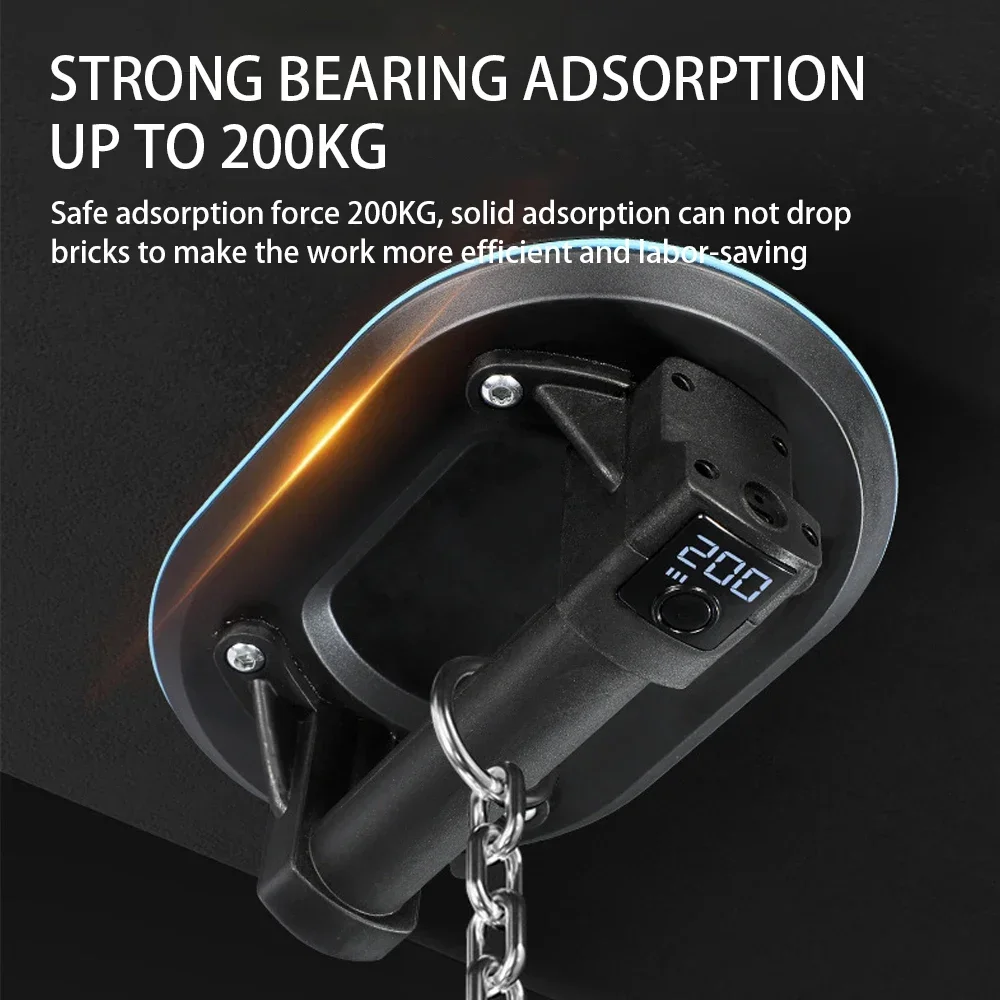 شاشة ديجيتال ذكية مصاصة فراغ كهربائية صناعية 300 كجم تحميل أداة التعامل مع الزجاج والبلاط المعدني الثقيل #5