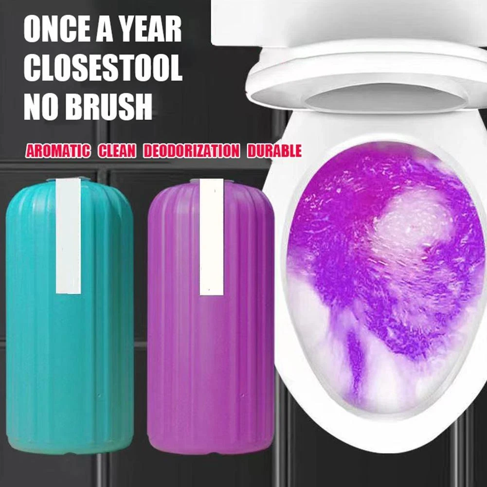 Toilet Deodorization Clean Foam Cleaners Automatic Cleaner Box For Deodorizer and Limescale Remover, Hard Against Long Lasting