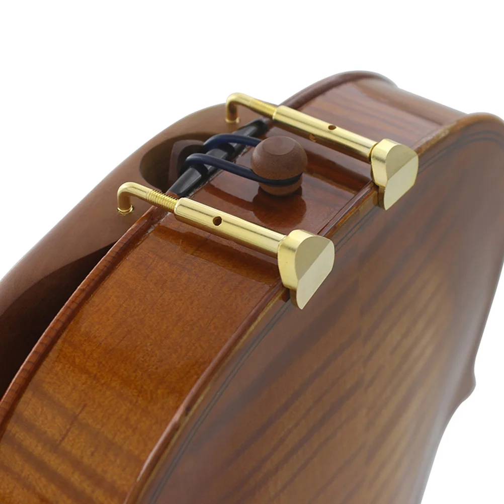 

2pcs Chin Rest Screw For Violin Brass Material Rust-Proof Durable Adjustable Bow Tail Tool Violin Accessory Instrument Helper