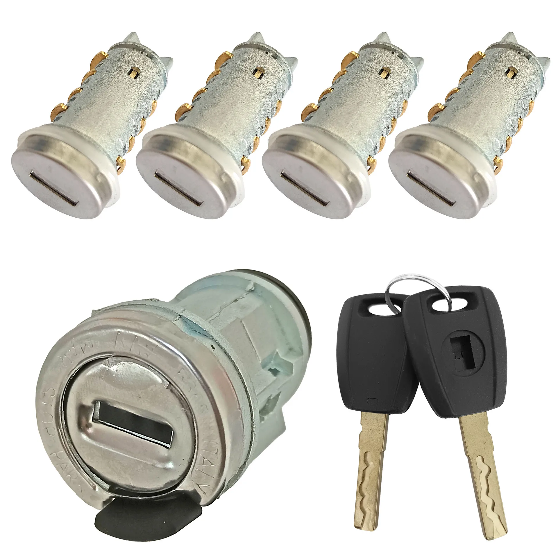 167 5 قطعة الإشعال الباب الجذع قفل برميل اسطوانة لشركة فيات دوبلو البضائع بونتو الباندا 3040Z-10 #1