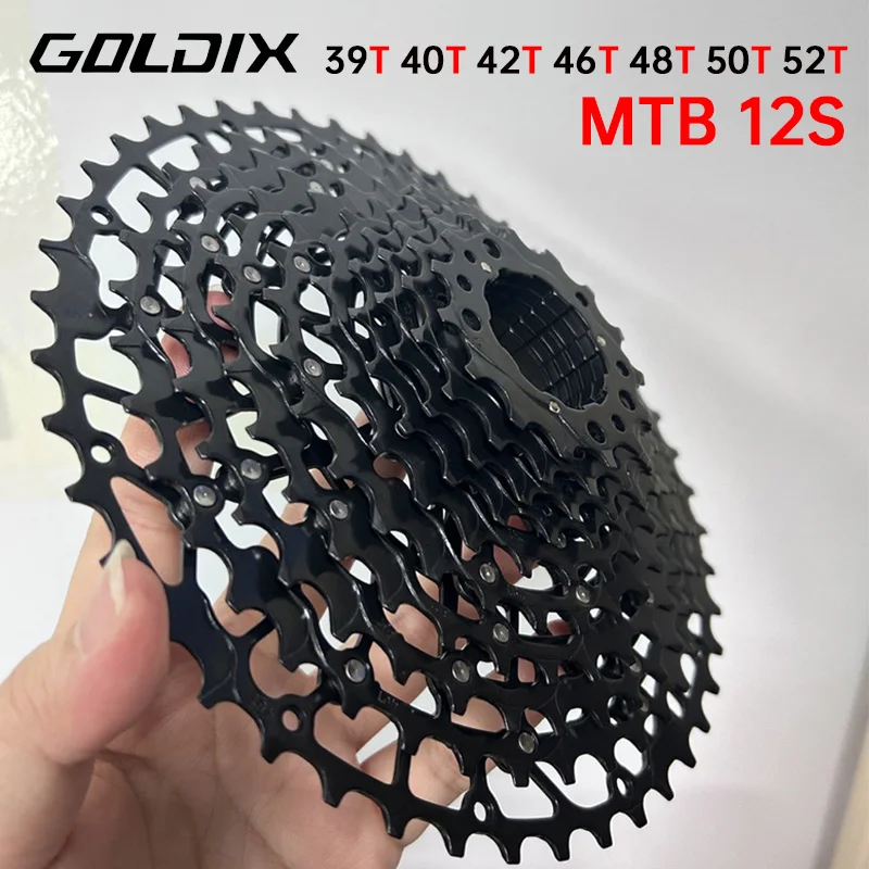 

GOLDIX 12-speed mtb cassette 11 39 40 42 46 48 50 52 Ultralight 12 speed hg cassette For Shimano hollow Mountain bike cassette