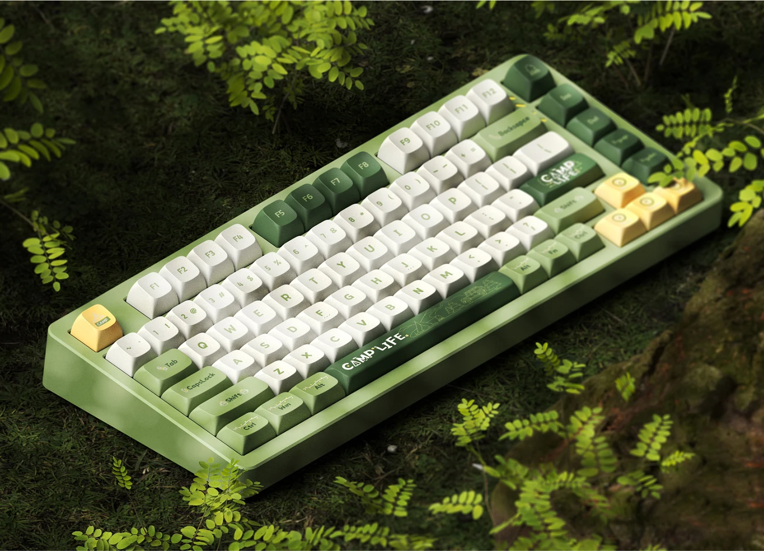 

1 Set Camping Keycaps KDA Profile Custom PBT 142 Ball Keys For Mechanical Backlit Keyboard GK64 GK61 Anne Pro 2 GH60 Redragon