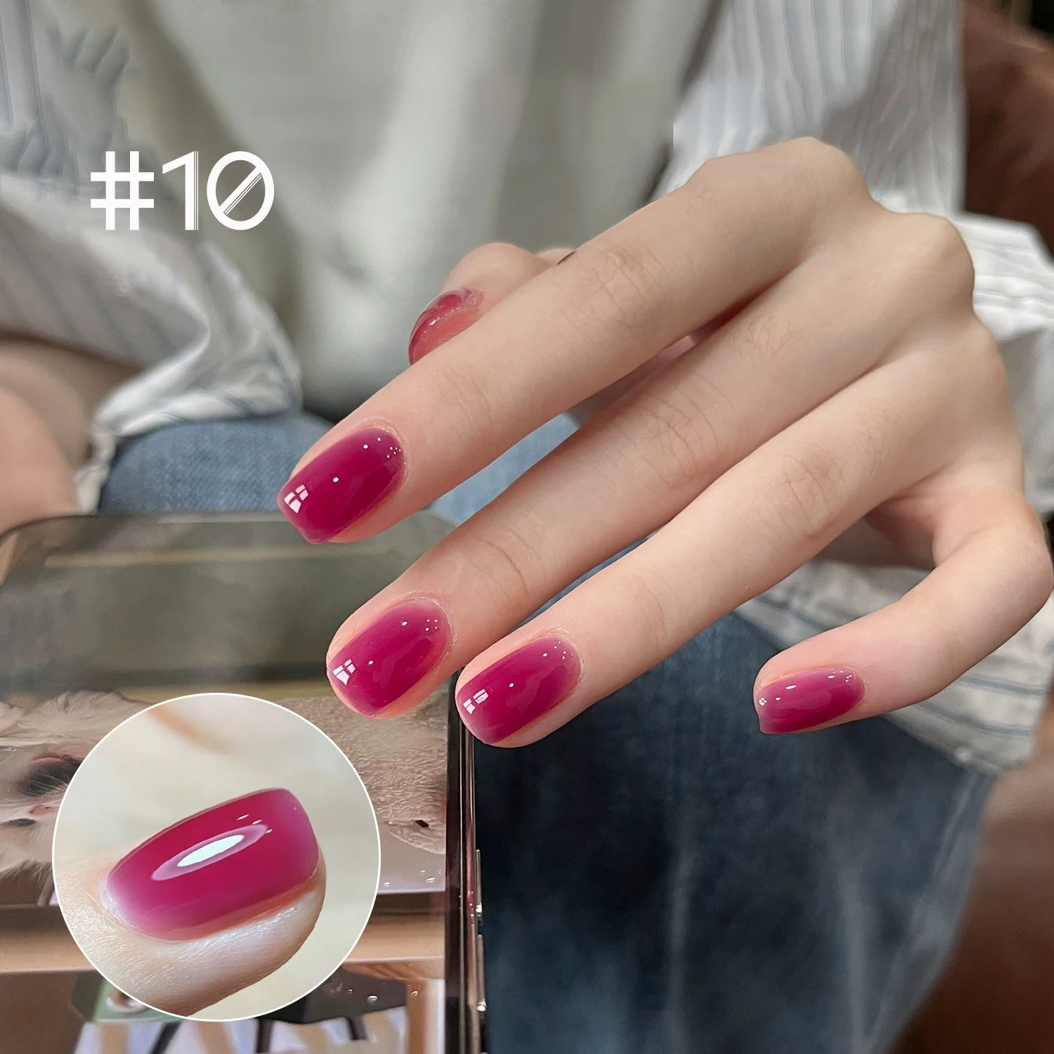 1-12 stücke WS Alle Saison Eis Transparent Braun Rosa Weiß Gel Nagellack Gel Weiß Melad Phototherapie Gel Nagel salon Hause DIY – Detail 13