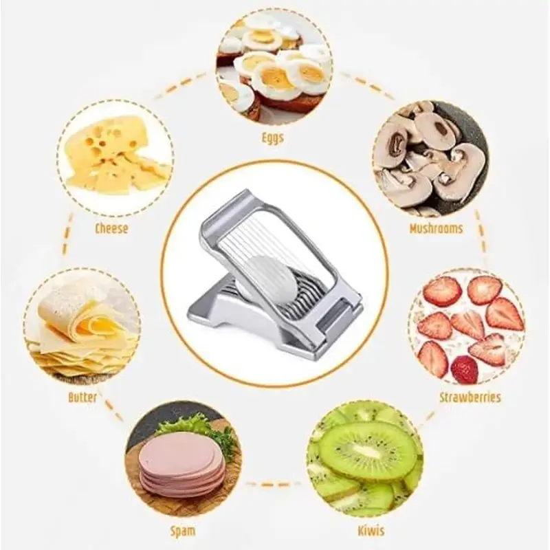 Stainless Steel Egg Slicer, Dishwasher Safe, High Performance Aluminum, Egg Slicer, Egg Slicer, Egg Slicer, Egg Slicer HJ