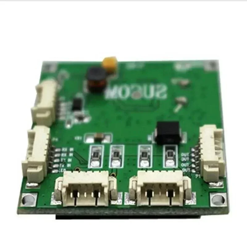 Mini module PBCswitch PBC OEM, taille mini, commutateurs réseau 4 ports, carte PCB, commutateur Ethernet, 10 Mbps, 100Mbps, rosée