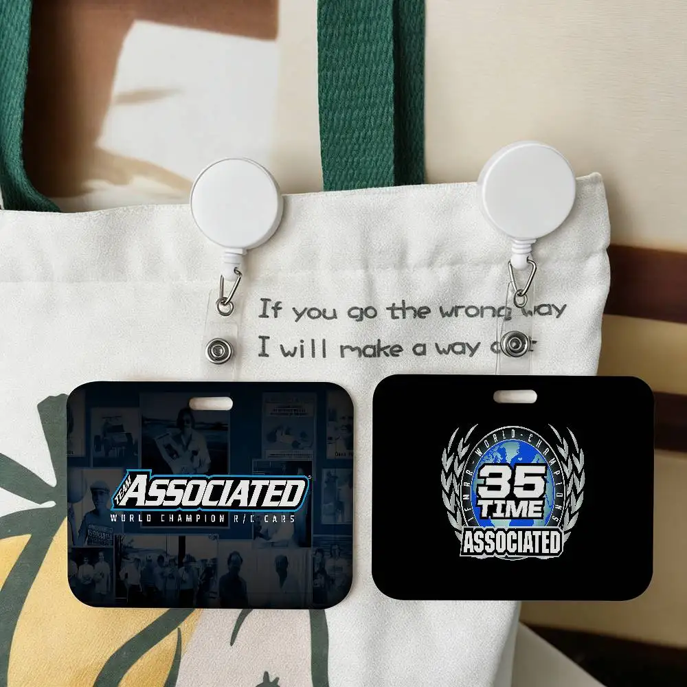 Rc Team Associated - Funda para tarjetas unisex, cordón para mujer, soporte para tarjetas de identificación de trabajo, soporte para tarjetas de identificación de negocios, estuche para tarjetas de identificación