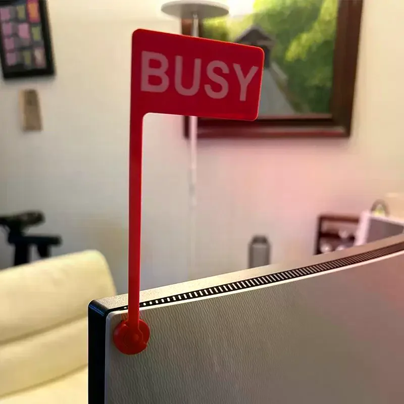 Monitor Busy Flag Signs Fun Office Gift Busy/On Call/Back Off Signs, Fun Desk Accessories, Suitable For Home Office