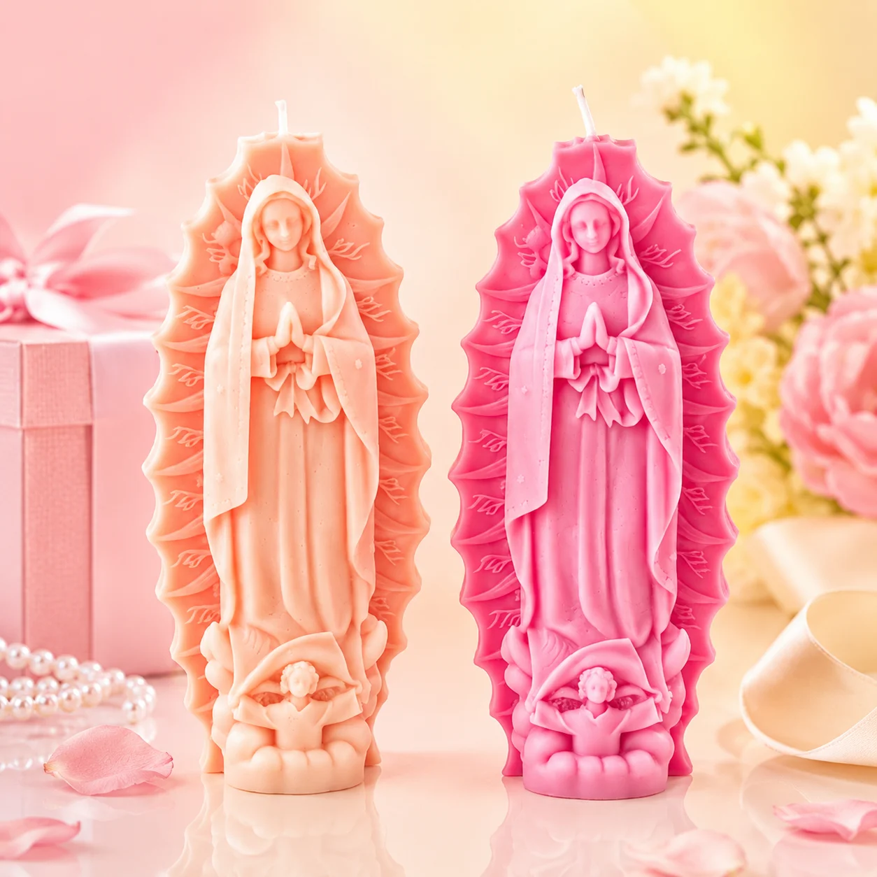 Resin Craft Ideas - 3D Maria siliconen kaarsenmal Onze Lieve
