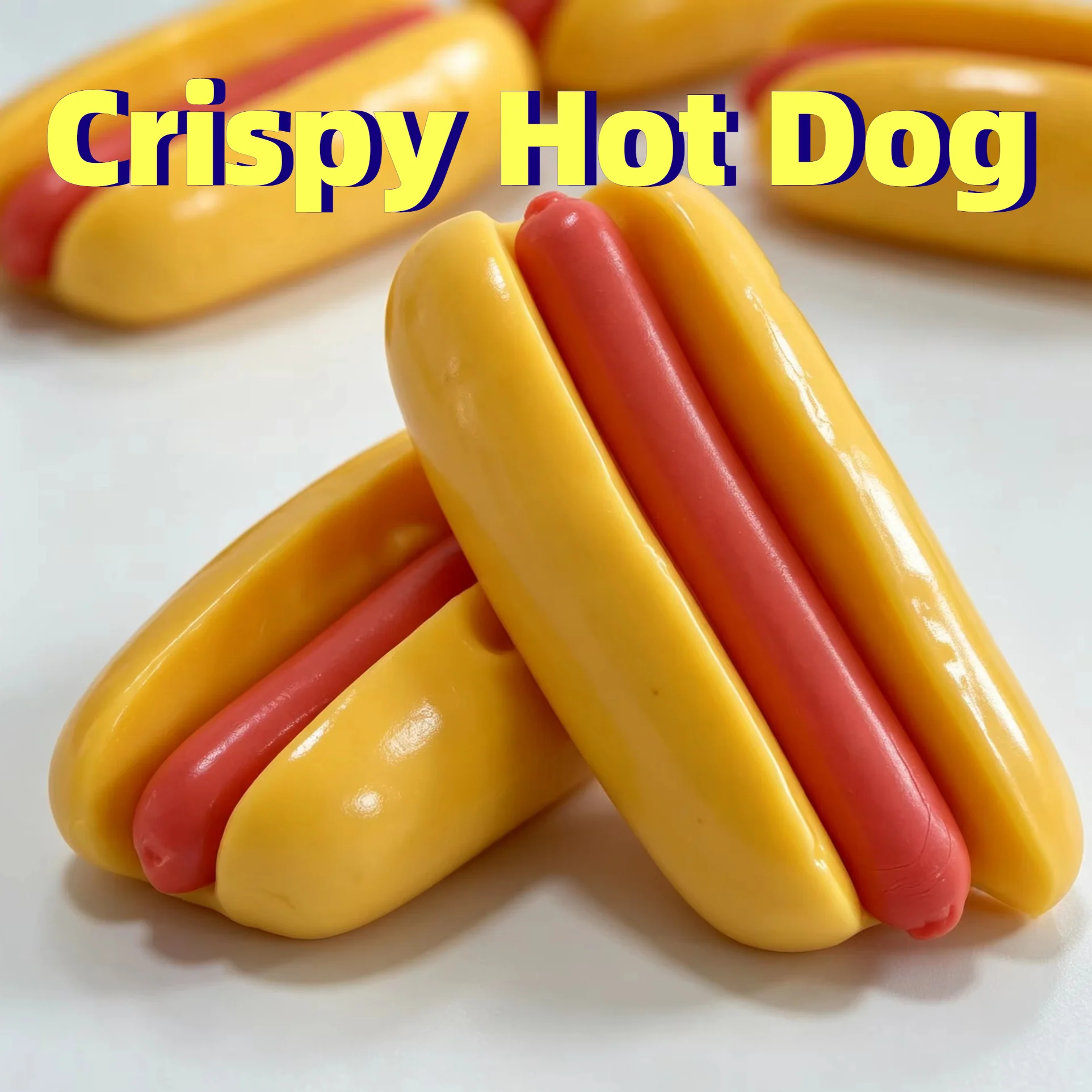 Neuer Simulations-Knusper-Hot-Dog ASMR Sensorischer Quetschball Anti-Angst Stressabbau Fidget-Ball für Erwachsene