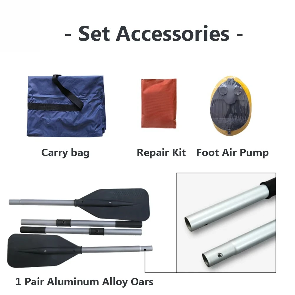 1.2 مللي متر بولي كلوريد الفينيل المضادة للتصادم الصيد البحري سرعة طوف كاياك التجديف اكسسوارات الألومنيوم الطابق قارب الاعتداء قابل للنفخ تجمع #5