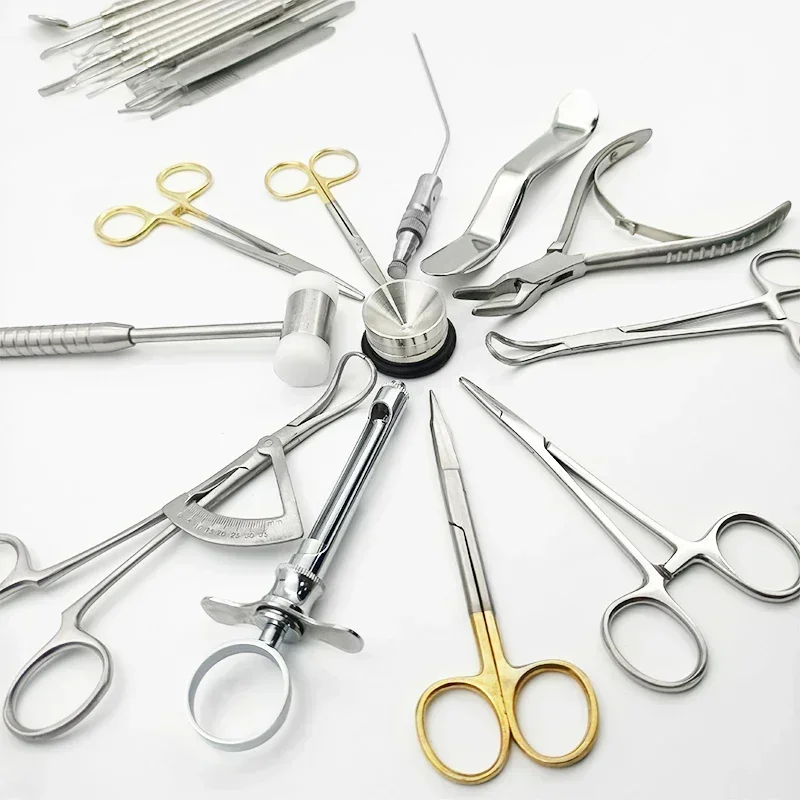 

26Pcs/set Dental Implant Tools Basic Instrument Set Dental Implant Surgery Kit High Quality Dentist Oral Surgical Toolkit