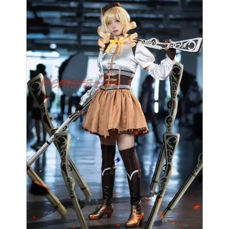 Anime Puella Magi Madoka Magica Mami Tomoe Cosplay Cosplay Women Madoka Cosplay Costume Tomoe Mami Cosplay Dress Role Play Party