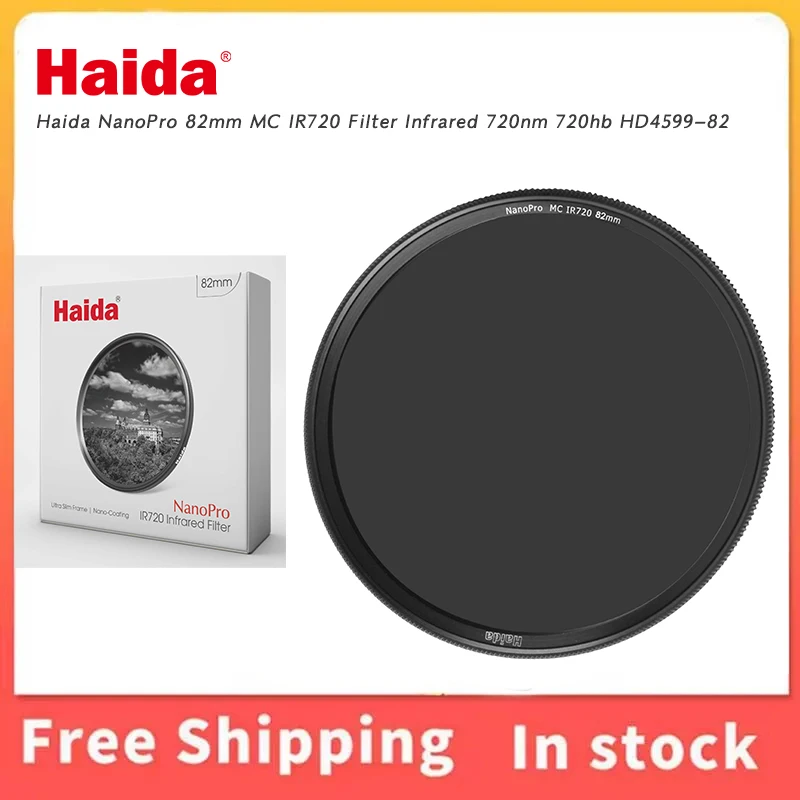 Haida HD4599‑82 NanoPro MC 82mm IR720 720nm Infrared Filter Professional Optical Glass FOR SLR Mirrorless Lenses