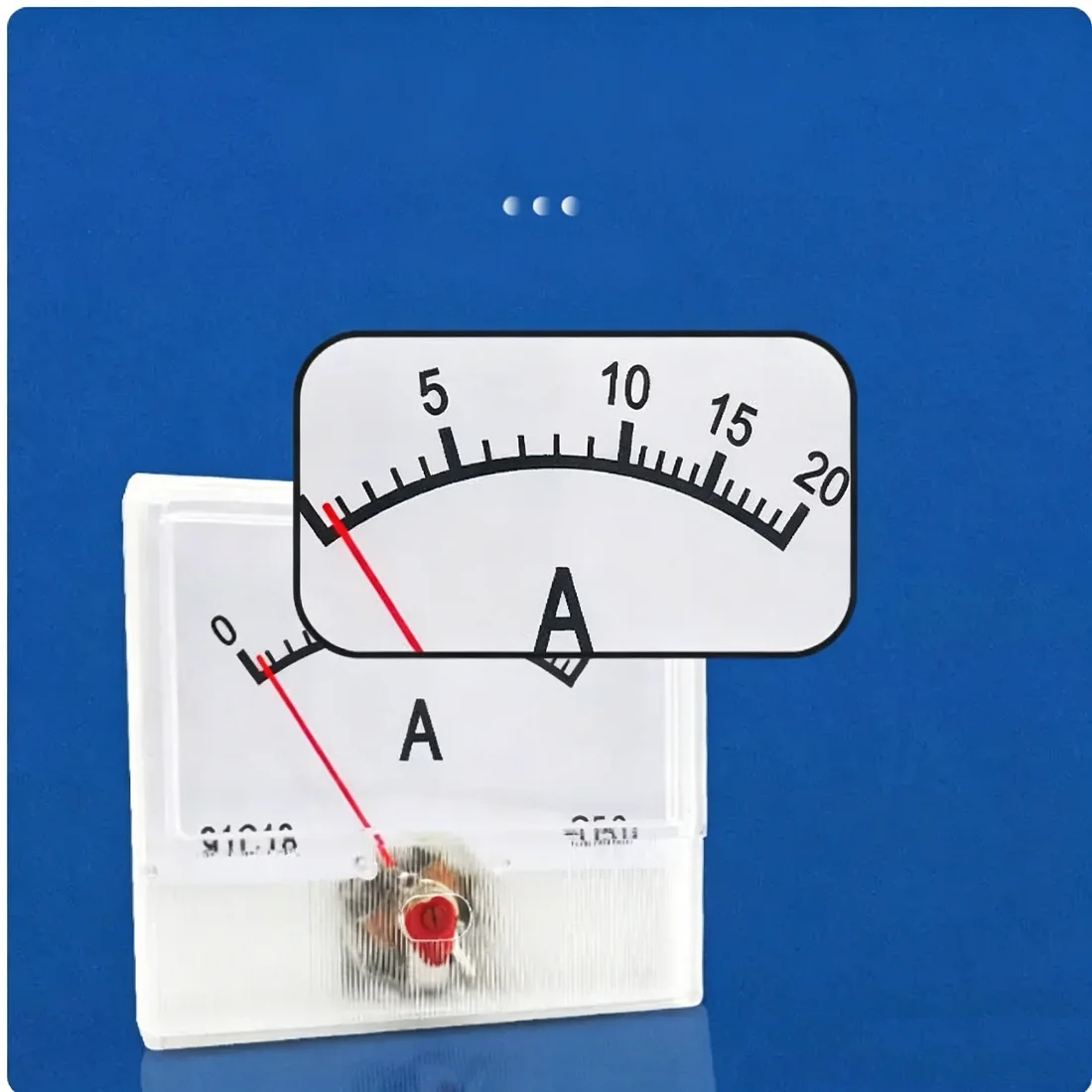 91C18 47X55MM DC Analog Pointer Meter 20A Mini Mechanical Voltmeter for Inverter Voltage Stabilizer Charger