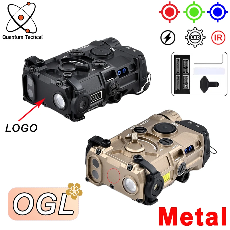 

Тактическая цельнометаллическая лазерная указка eotec OGL, красная точка, синий, зеленый, ИК-лазерный индикатор Ogl, инфракрасный прицел, фонарик для страйкбола PEQ15