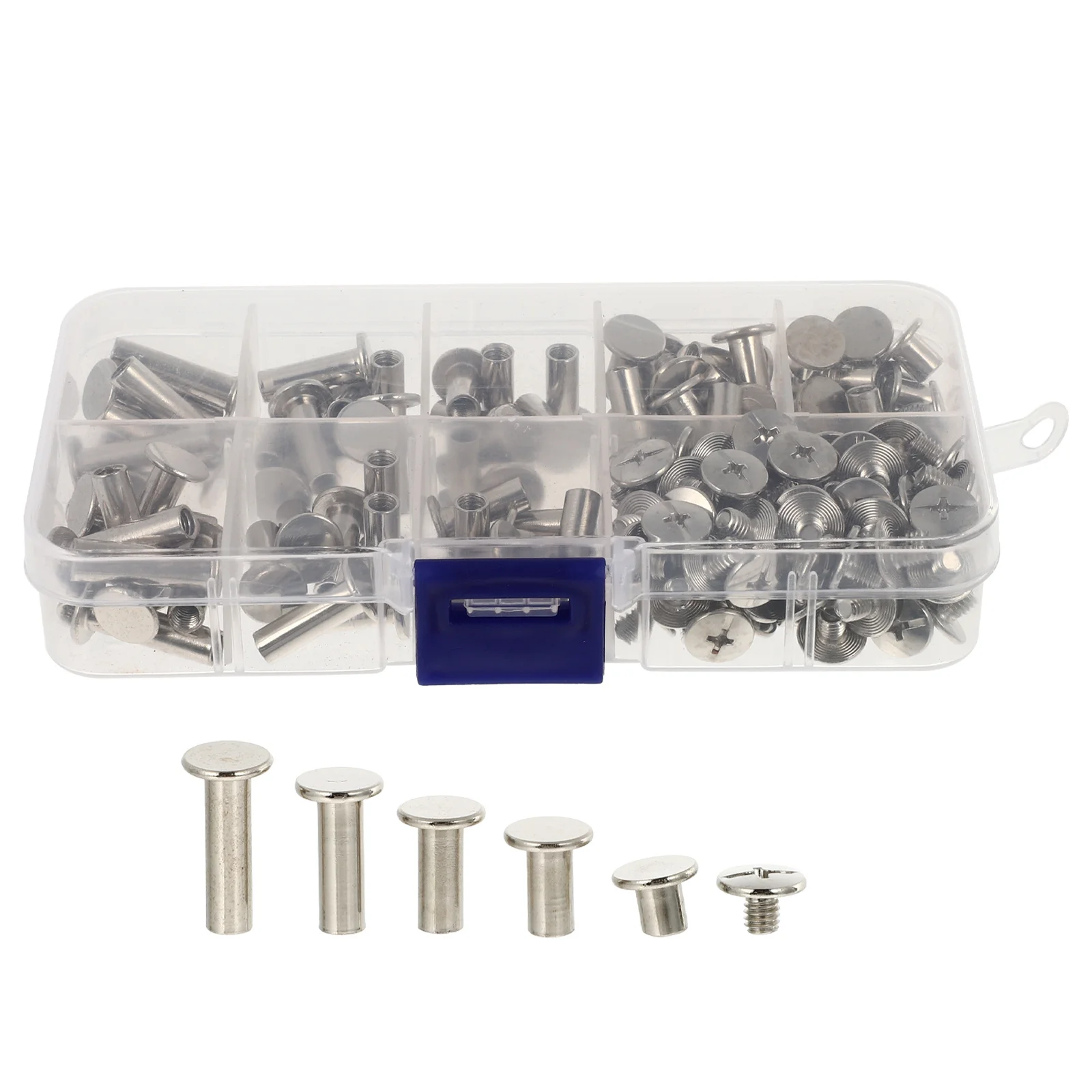 1 Box Stainless Steel Rivets Screw Posts For Book Photo Album Craft Binding Diy Scrapbook Locking Fasteners Metal Screw