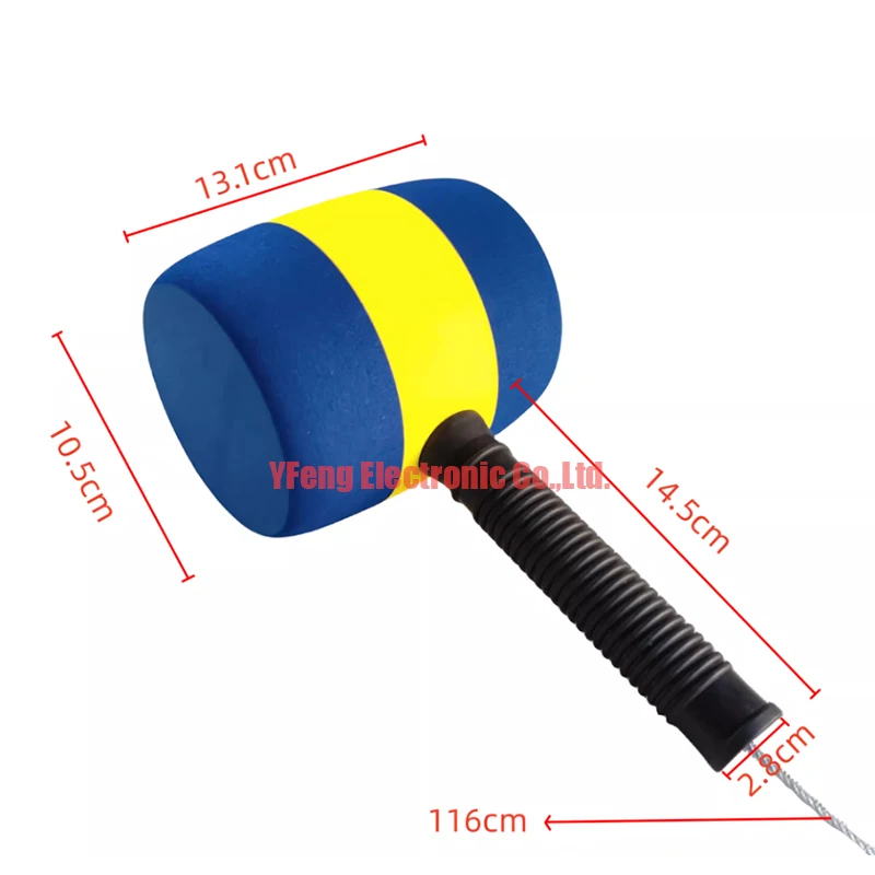 26cm /30cm *10CM Colorful Sponge Hammer For Hamster/Cockroach Hitting Child Arcade Game Machine Parts Coin Console Accessories