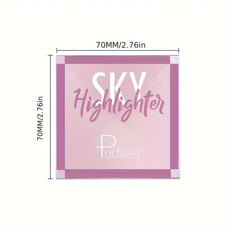 Surligneur imperméable Compact – Lueur rayonnante longue durée, couverture complète, finition scintillante éblouissante pour tous les tons de peau