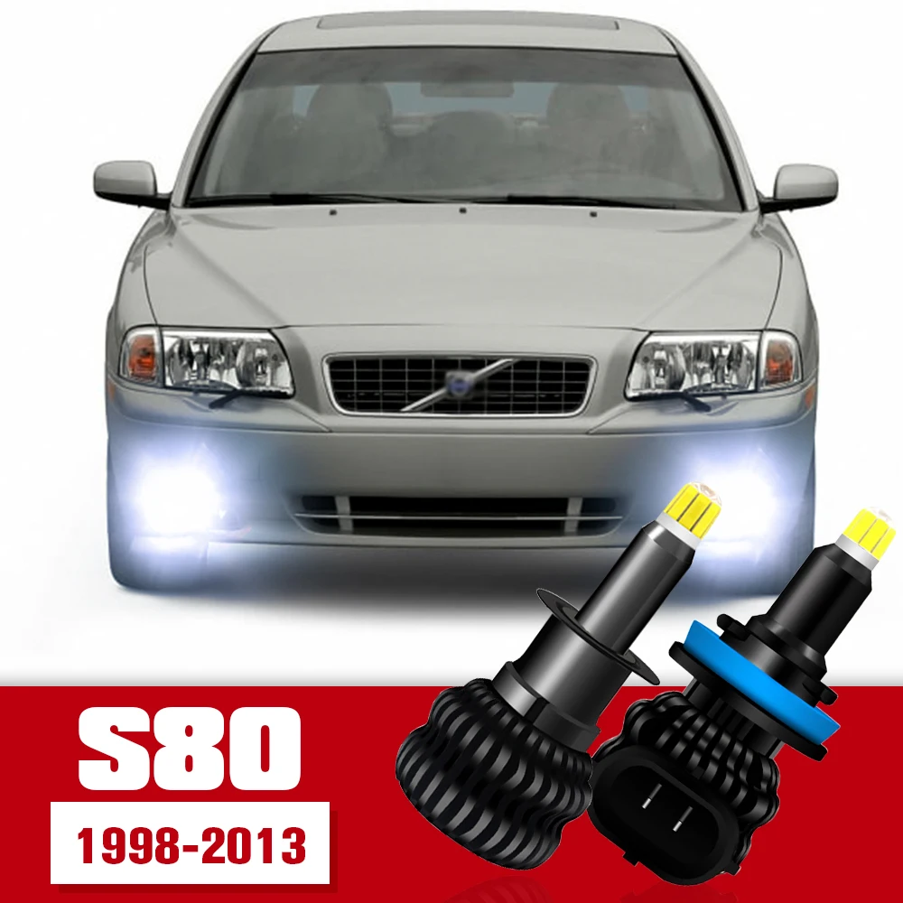 

2pcs LED Accessories Front Fog Light Bulb Lamp For Volvo S80 1998-2013 2001 2002 2003 2004 2005 2006 2007 2008 2009 2010 2011